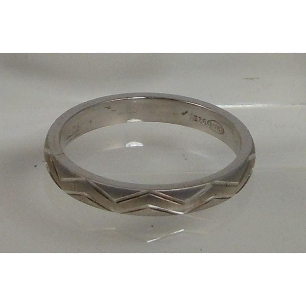 Vintage 925 Sterling Silver‎ Diamond-Cut Ring Thailand Handcrafted Size 12 NOS - Picture 4 of 9